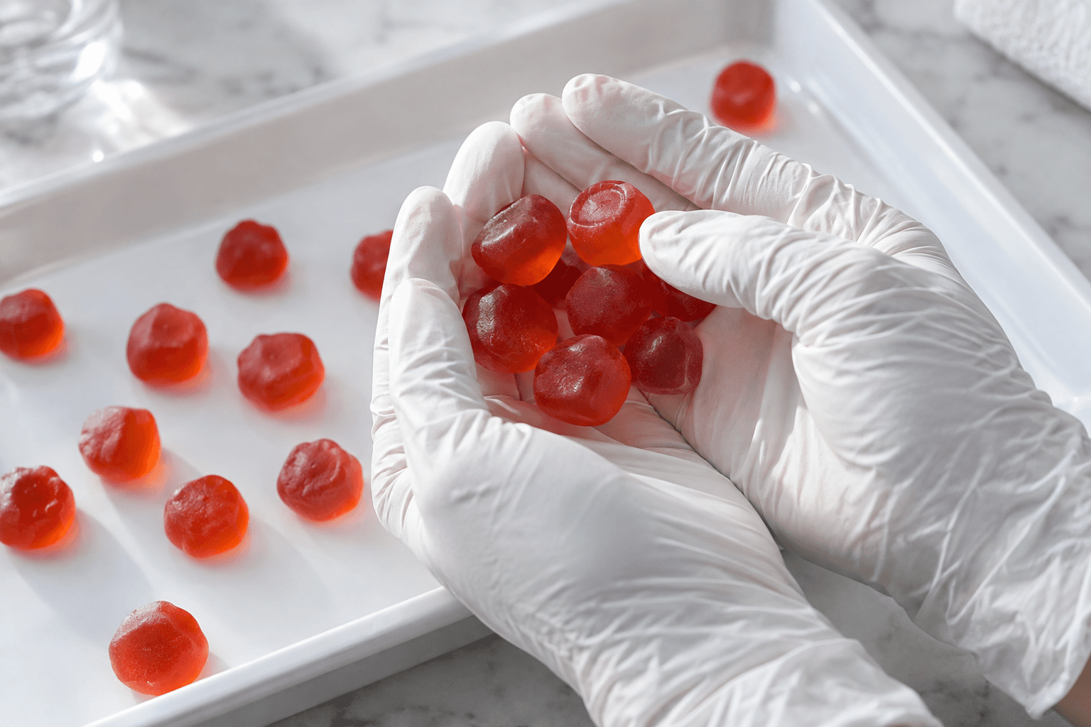 Illustrative gummies product review scene
