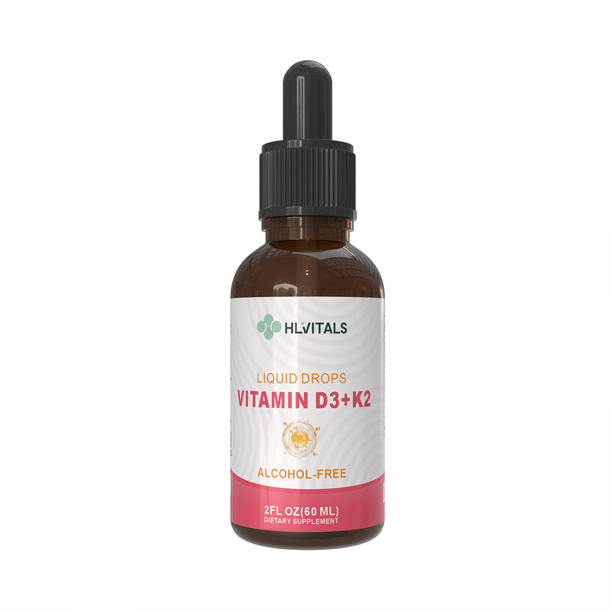 High-Absorption Vegan Vitamin D3 K2 Drops product main image