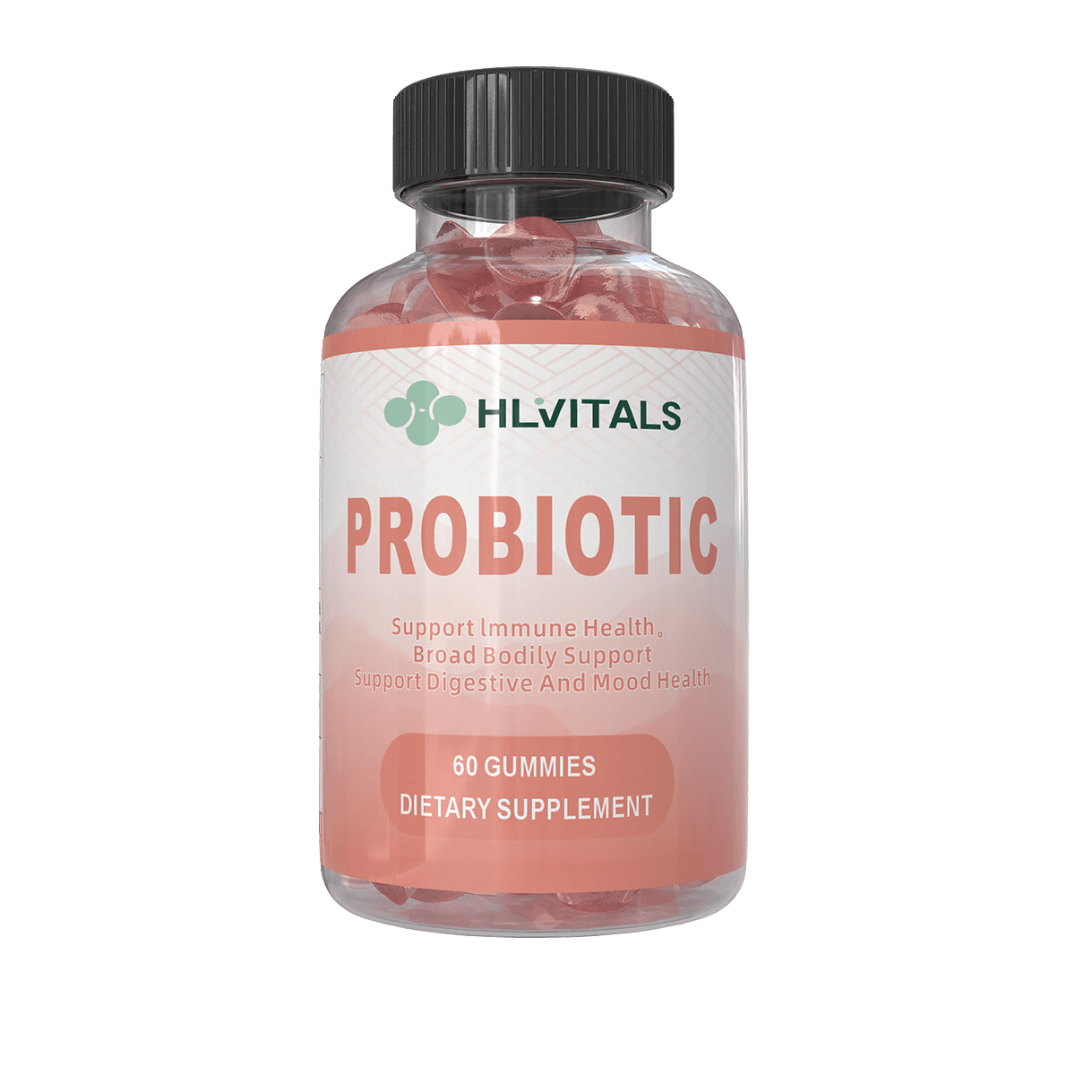 Sugar Free Probiotic Fiber Gummies with Multivitamins product main image