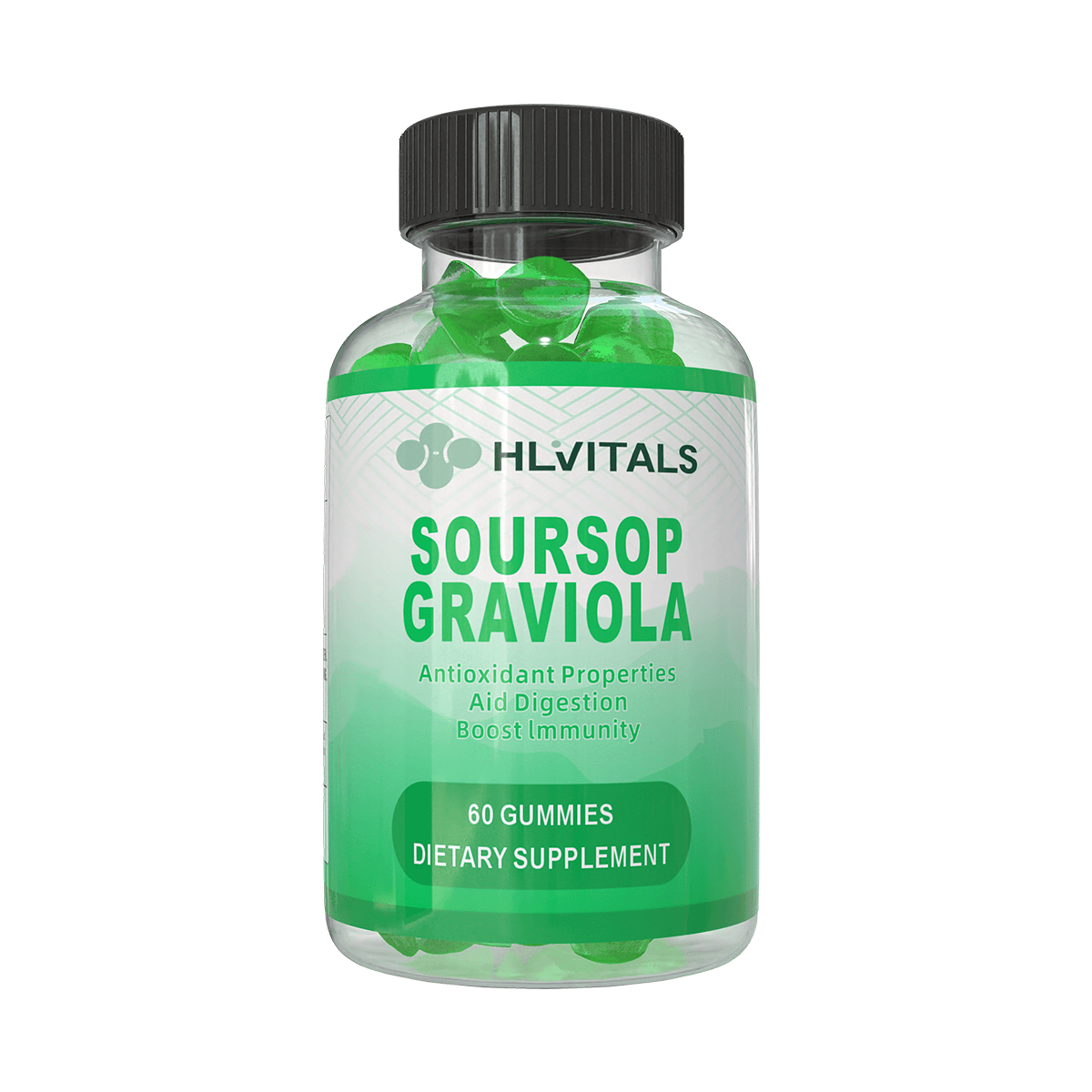 Organic Soursop Graviola Gummies for Digestion and Immunity product main image