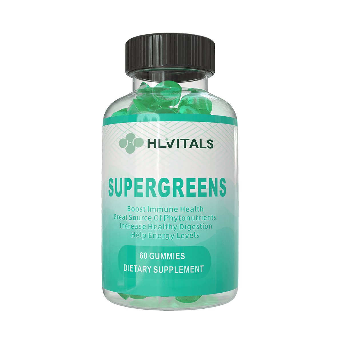 Supergreens Gummies with Probiotics for Digestion and Immunity product main image