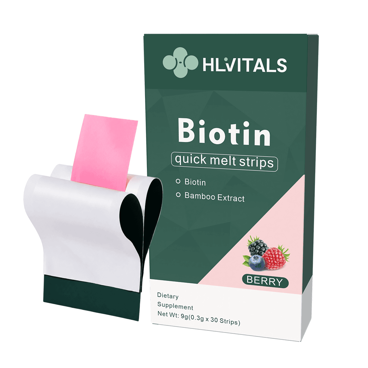 Hair Growth Biotin Oral Strips product main image